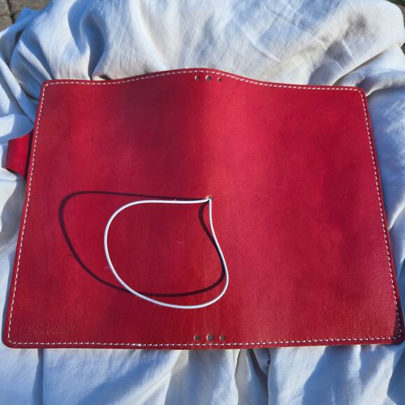 Chic Sparrow Journal Cover Dark Red Leather Made in the USA Travelers Book - Picture 5 of 8